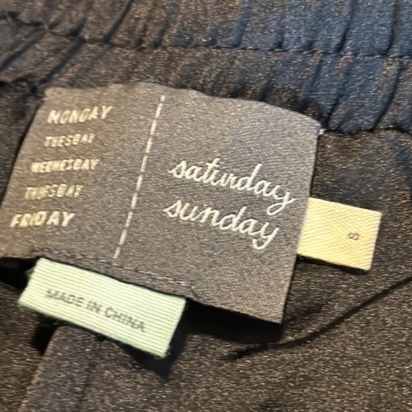 Anthropologie Saturday Sunday Black Sequin Joggers Size Medium - Picture 6 of 12